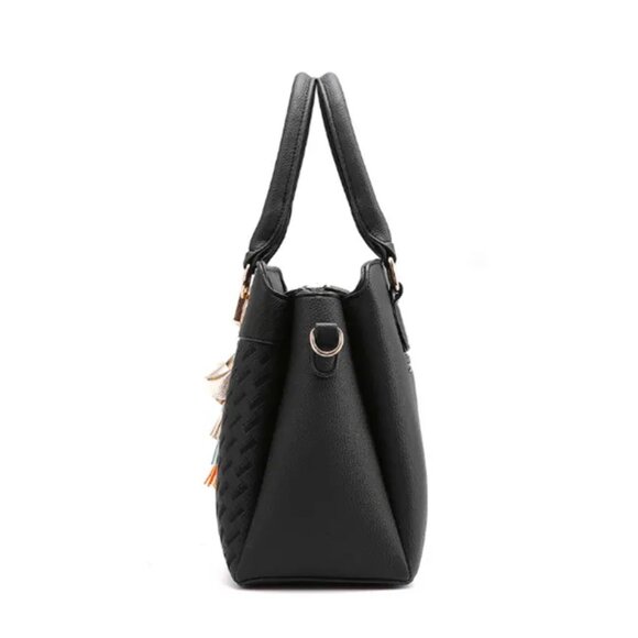 Modern Grace Handbag Leather Top Handle Purse, Pretty in Pink - Picture 8 of 9